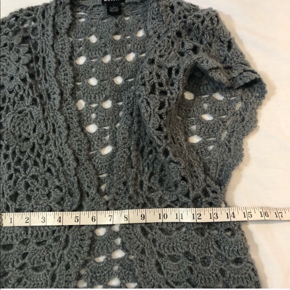 ✅4-20$ Open knit crochet junior large sweater top - Picture 6 of 7